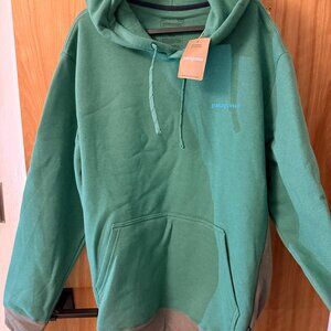 NWT Patagonia Men’s XXL Hoodie - Teal Green Colorblock
